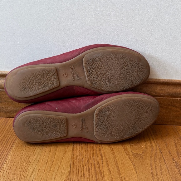 Dansko Mollie Leather Ballerina Flats Garnet Red EU 42 US 11.5-12 - Picture 7 of 10